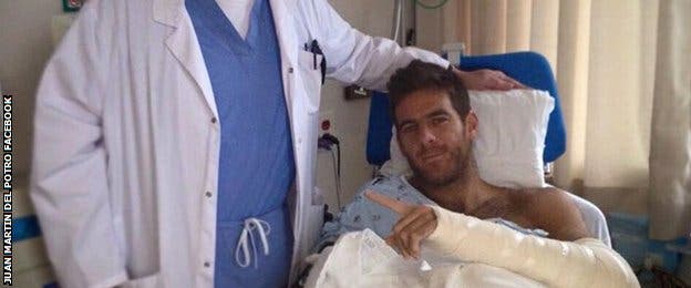 O argentino após uma de duas cirurgias a que foi submetido nos últimos 14 meses, na Clínica Mayo, em Rochester, nos EUA