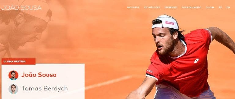 João Sousa estreou o seu site oficial