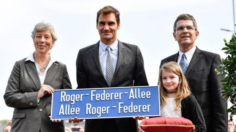 Federer inaugura rua com o seu nome na Suíça