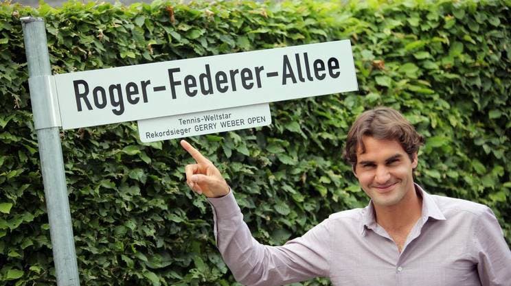 Há mais uma rua com o nome de Roger Federer