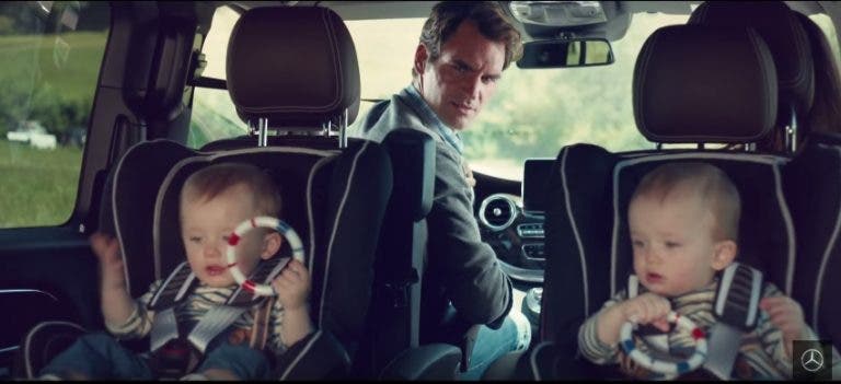 [Vídeo] Federer, o pai de família, no novo anúncio da Mercedes