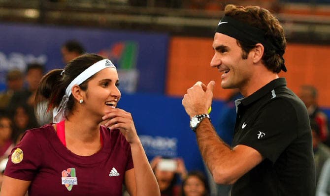 O gesto de Roger Federer que emocionou Sania Mirza