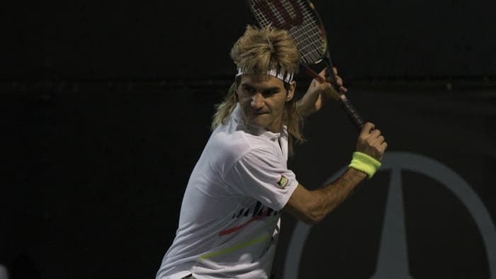 Federer na pele de Agassi e McEnroe na nova publicidade da Mercedes