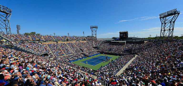 Kei Nishikori foi o último vencedor de singulares da história do Louis Armstrong Stadium