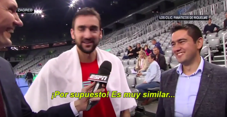 [Vídeo] O ídolo do irmão de Marin Cilic… é um argentino