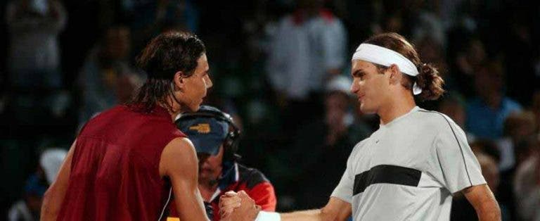 O primeiro confronto entre Nadal e Federer faz hoje… 13 anos