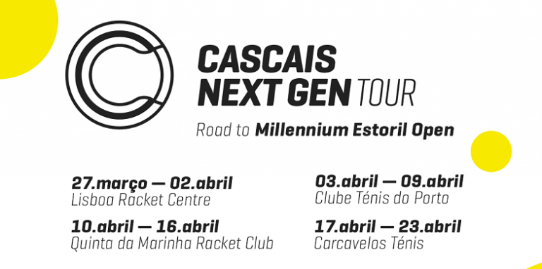 Cascais NextGen Tour: consulte o ranking (diário) de atribuição do wild card para o Estoril Open
