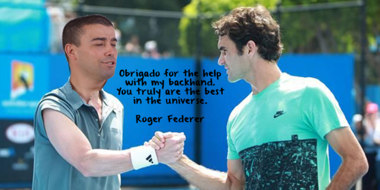 "De nada, Federer!" – Crónica do melhor jogador do universo, Hugo Rosa