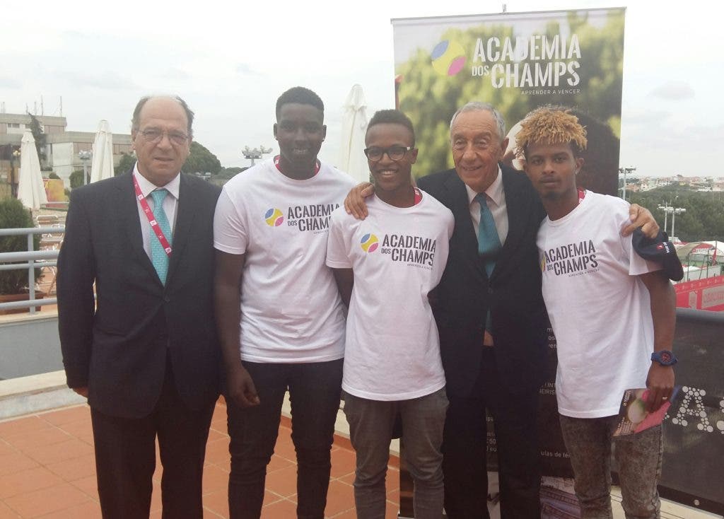 Champs acarinhados pelo Presidente da República no Millennium Estoril Open