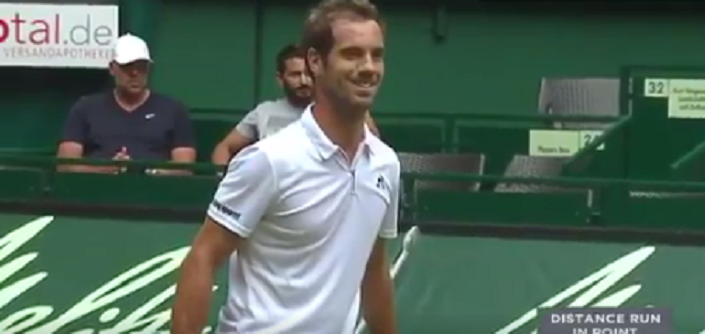 [Vídeo] Haase fez algo tão incrível que Gasquet não conteve o riso