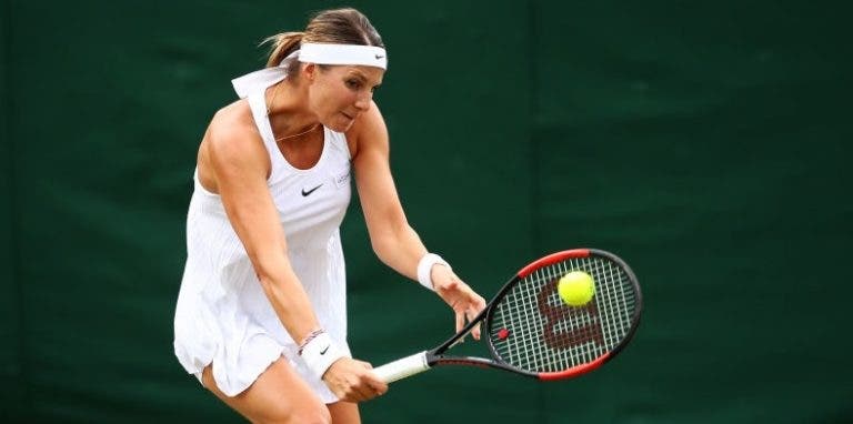 Mandy Minella jogou a primeira ronda de Wimbledon (HOJE) grávida de 4 meses e meio