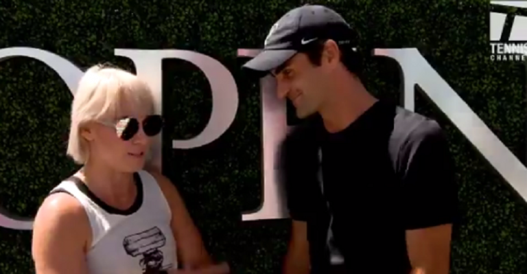 [VÍDEO] A bonita mensagem de Federer para a lesionada Mattek Sands