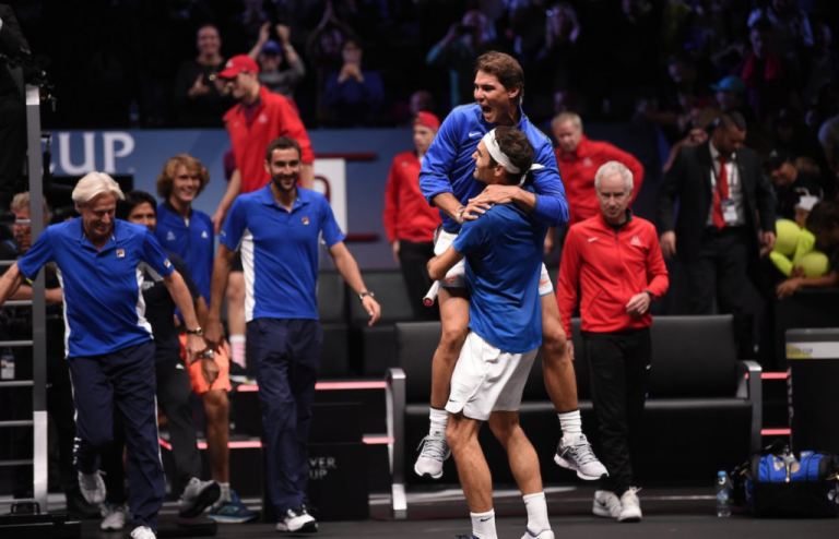 [VÍDEO] O momento em que Rafael Nadal vira treinador de… Roger Federer