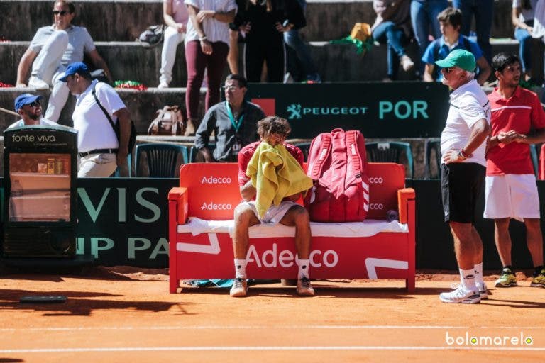 [FOTOS] João Sousa abandona Centralito em lágrimas depois de perder batalha em cinco sets