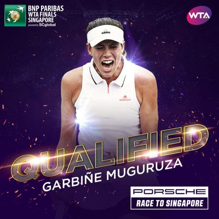 2 em 1 para Muguruza: Número um mundial e qualificação para Singapura