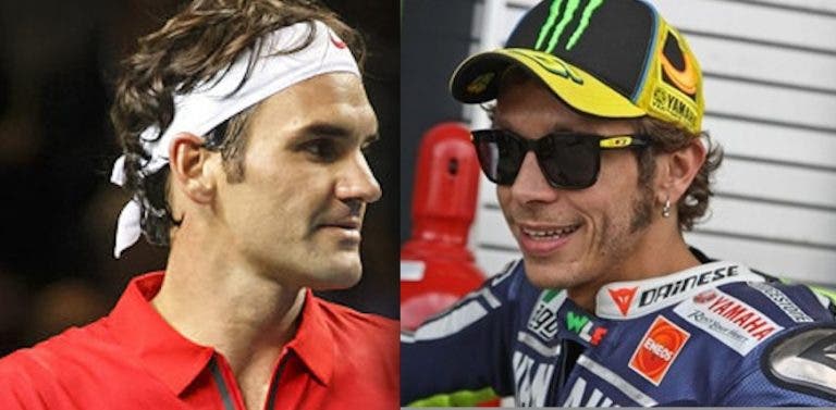 Valentino Rossi diz trocar mensagens com Federer: «Sempre foi o meu desportista favorito»