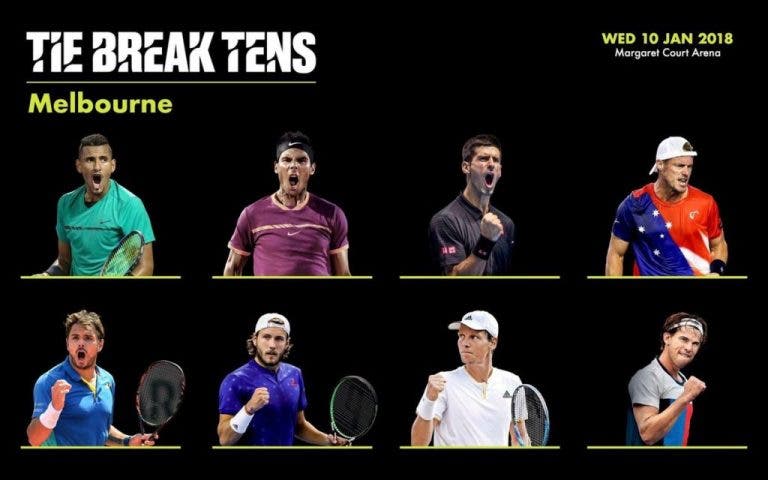 Tie Break Tens. Sorteio está definido com duelos de luxo a envolverem Djokovic e Nadal