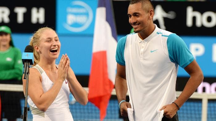 Kyrgios sobre o gesto de Gavrilova: «Se fosse eu, seria banido por seis anos»