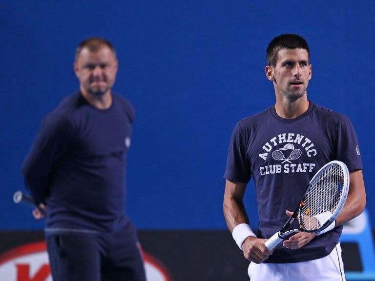 [VÍDEO] Djokovic volta a treinar na companhia de Marijan Vajda