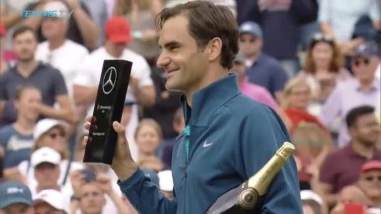 Federer aproxima-se do tenista com mais títulos da história