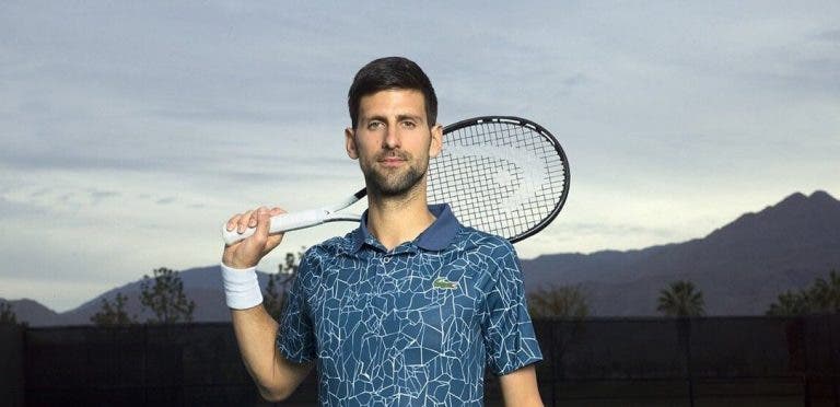 Djokovic desvenda equipamento para a digressão norte-americana
