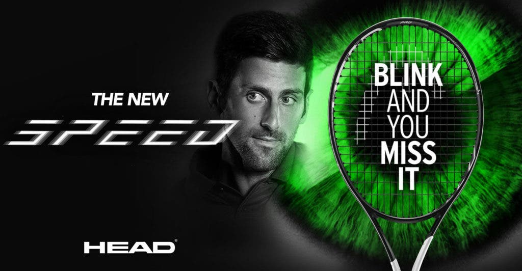 [FOTOS] Djokovic apresenta a sua nova raqueta