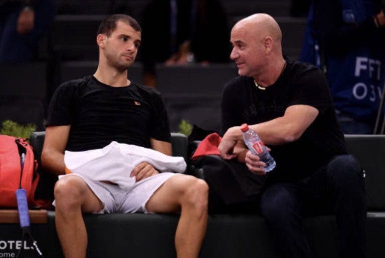 Dimitrov faz-se acompanhar ao Masters de Paris… por Andre Agassi