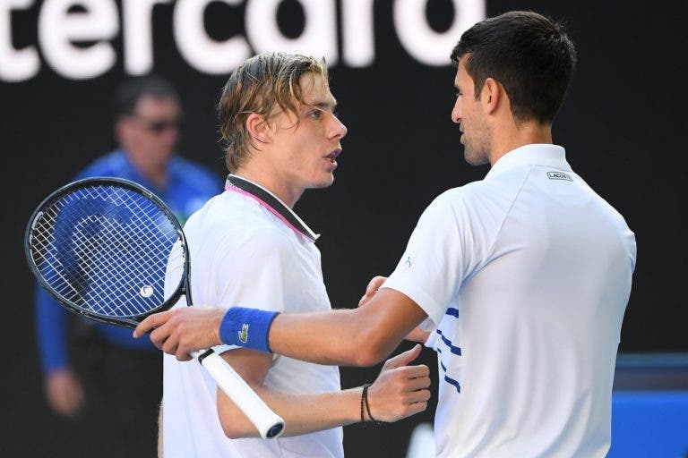 Shapovalov derrota Djokovic no The Boodles