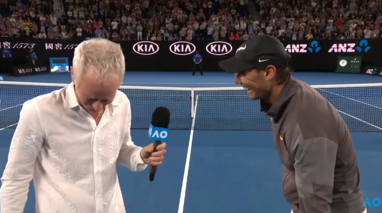 [VÍDEO] Nadal deu show com McEnroe na entrevista em court