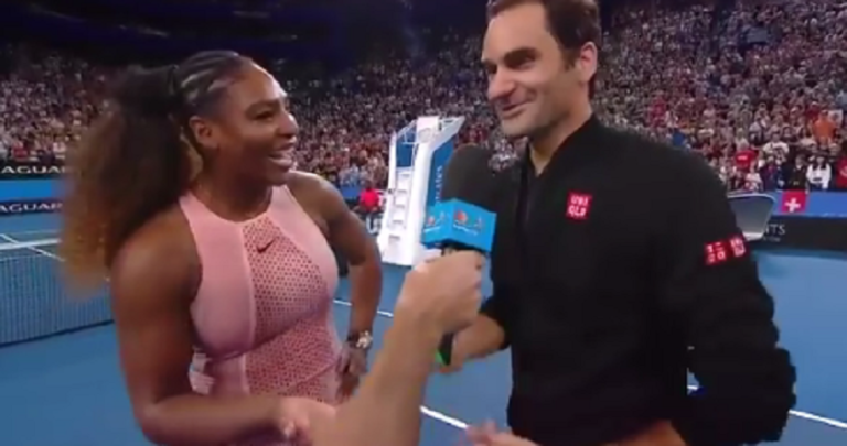 Federer: «O serviço da Serena é melhor do que o meu!»