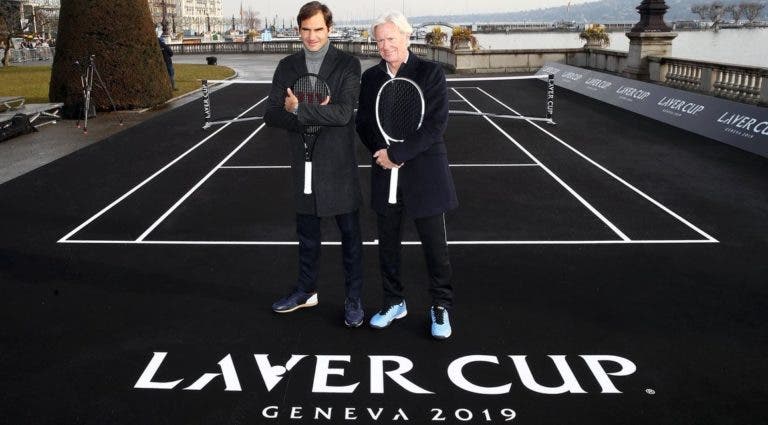[FOTOS] Federer e Borg apresentaram a Laver Cup 2019