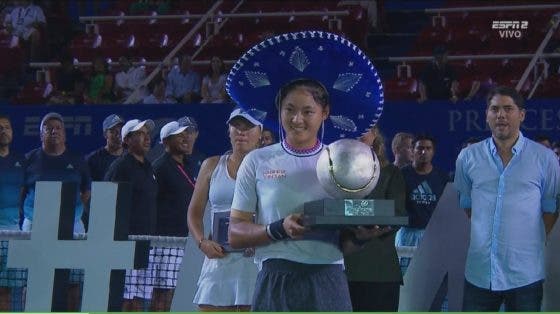 Yafan Wang vira de set e break abaixo e ganha em Acapulco o seu primeiro título