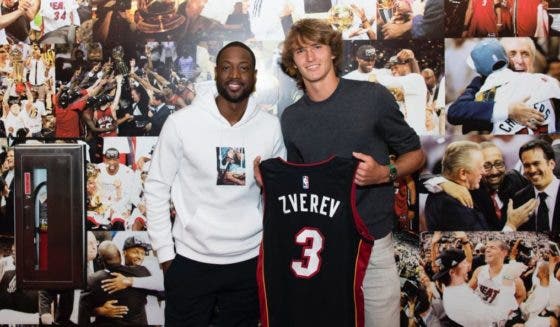 A impressionante e longa homenagem de Sascha Zverev para o ídolo Dwyane Wade