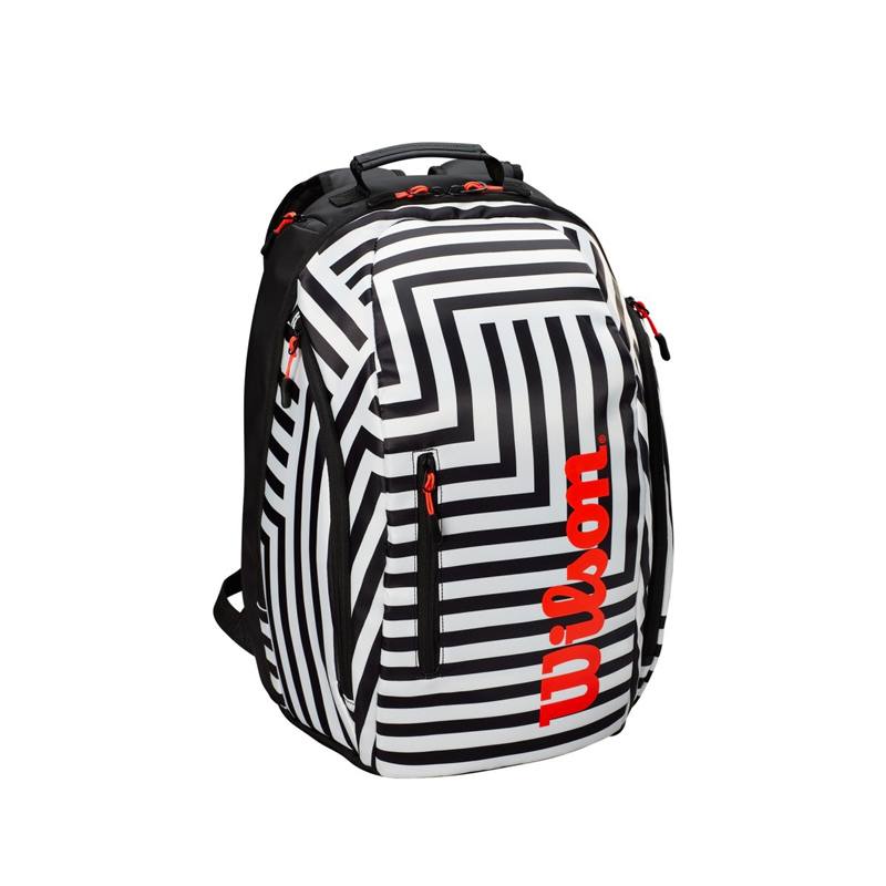 white and gold wilson tennis bolsa