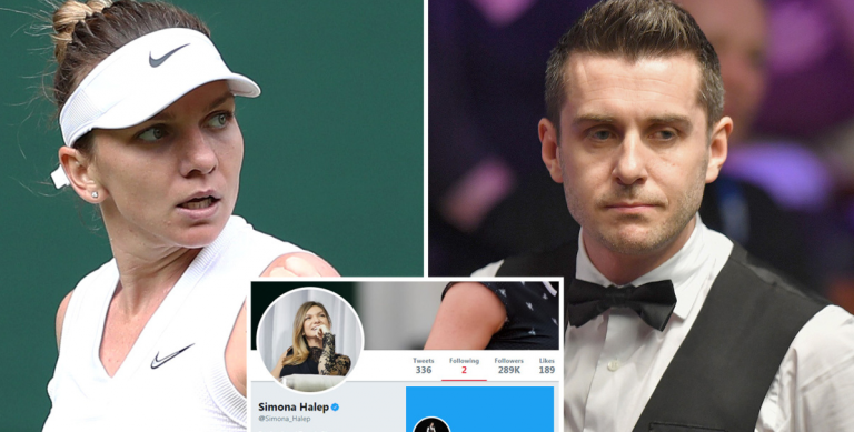 Halep explica por que razão Mark Selby é uma das duas pessoas que segue no Twitter