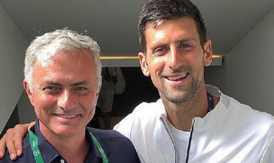 Em vésperas de final, Novak Djokovic pediu uma foto a José Mourinho
