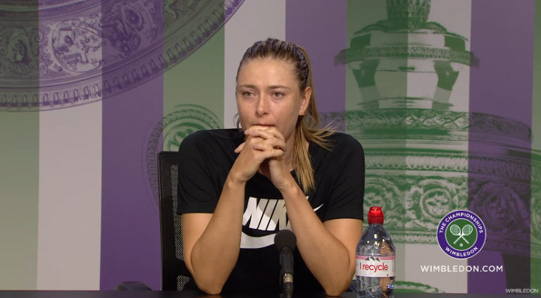 Sharapova responde no Twitter a Parmentier: «Estava a pensar numa sesta até que vi isto»