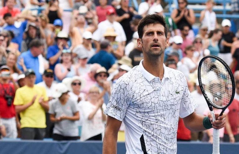 Djokovic em dúvida para as ‘meias’ em Cincinnati