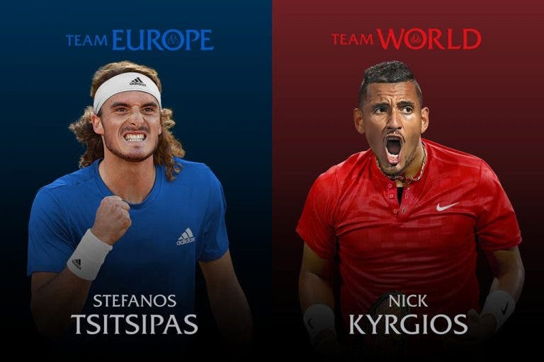 Aí vão eles! Kyrgios e Tsitsipas estão confirmados na Laver Cup em setembro