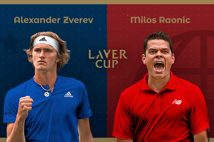 Laver Cup 2019: siga Alexander Zverev vs Milos Raonic no nosso live center
