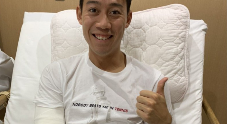 Kei Nishikori já foi operado ao cotovelo direito… com sucesso