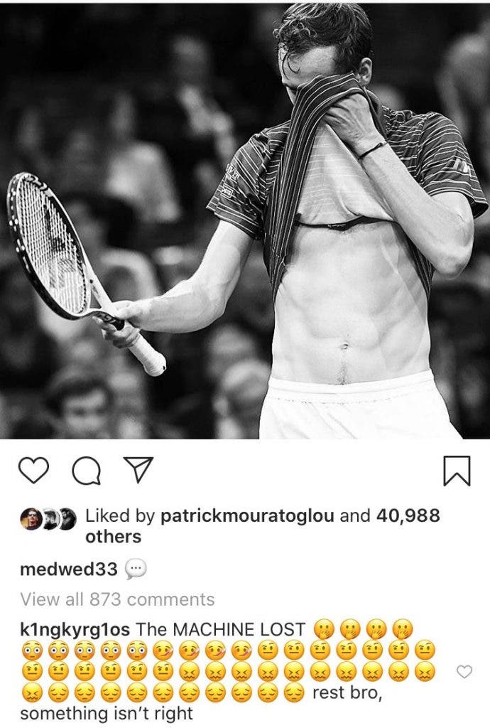 Kyrgios chocado com a derrota de Medvedev: «A máquina ...