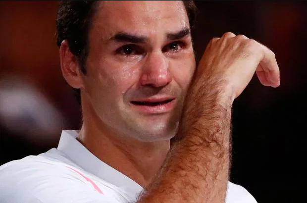 Federer chorar