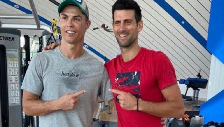 Djokovic e o treino com Ronaldo: «Vai ser útil para o meu #Djokosmash»