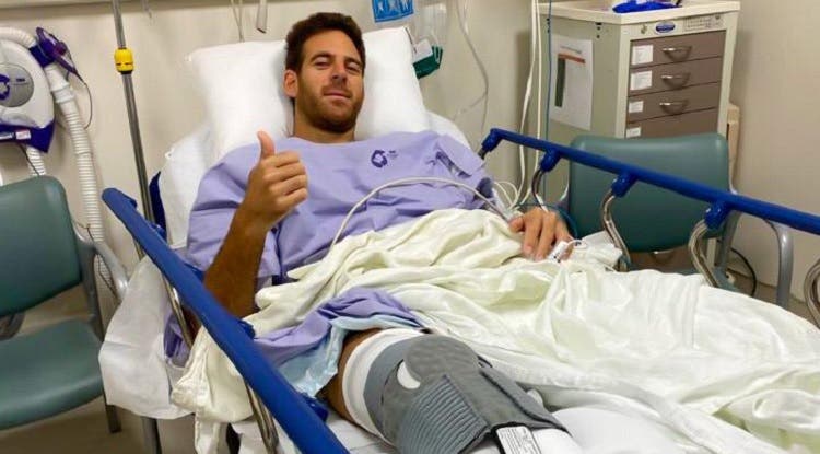 Calvário de Del Potro: operação correu bem e recuperação começa hoje