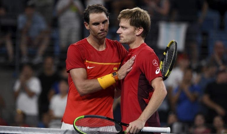 Goffin explica o que mudou para derrotar Nadal: «Foi uma vitória fantástica»