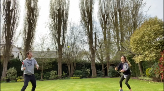 [VÍDEO] Murray lança ‘challenge’ com esposa e desafia Federer e Mirka