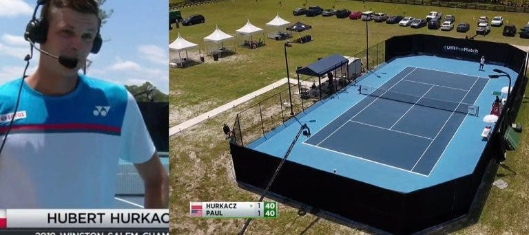 Court num descampado, drones e quatro top 60: arrancou mais um torneio de exibição na Florida