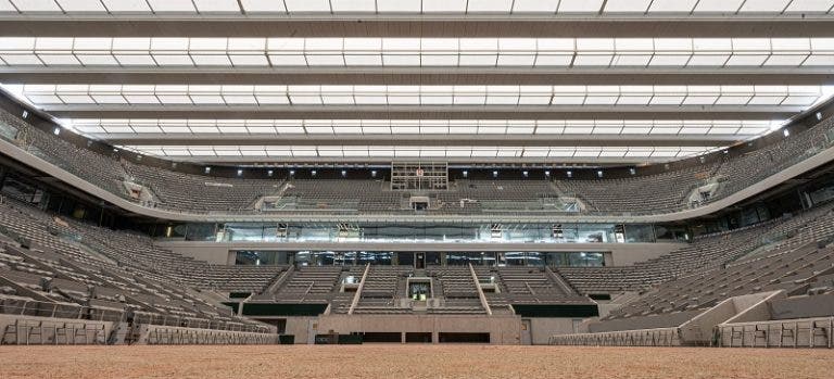 Roland Garros: o estádio Philipp Chatrier como nunca o viu