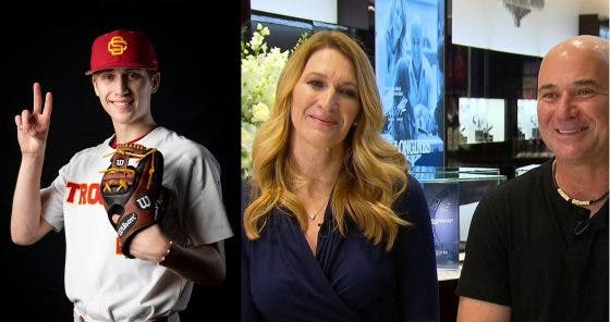 Jaden, filho de Agassi e Graf, é promessa no… basebol: «Estou muito orgulhoso dele»